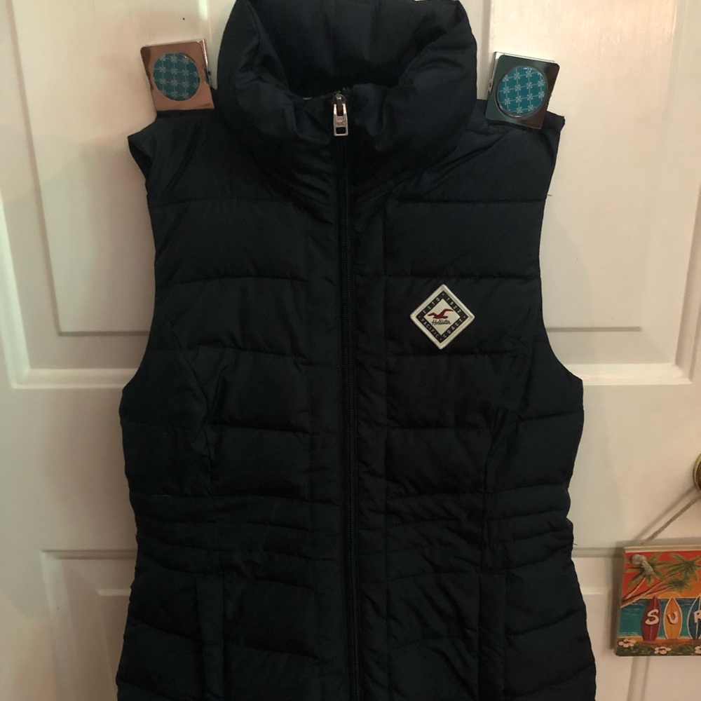 Hollister Fall/Winter Navy Blue Vest Size XS